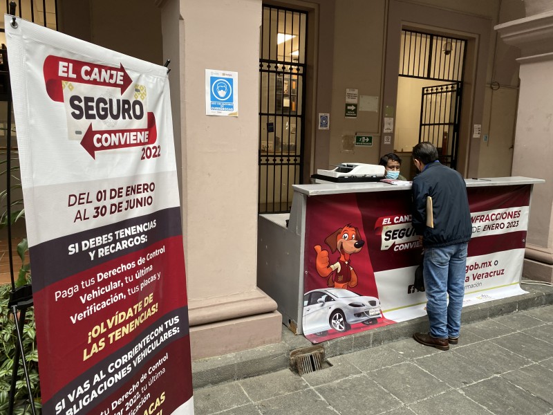 Amplían programa de canje de placas vehiculares en Veracruz
