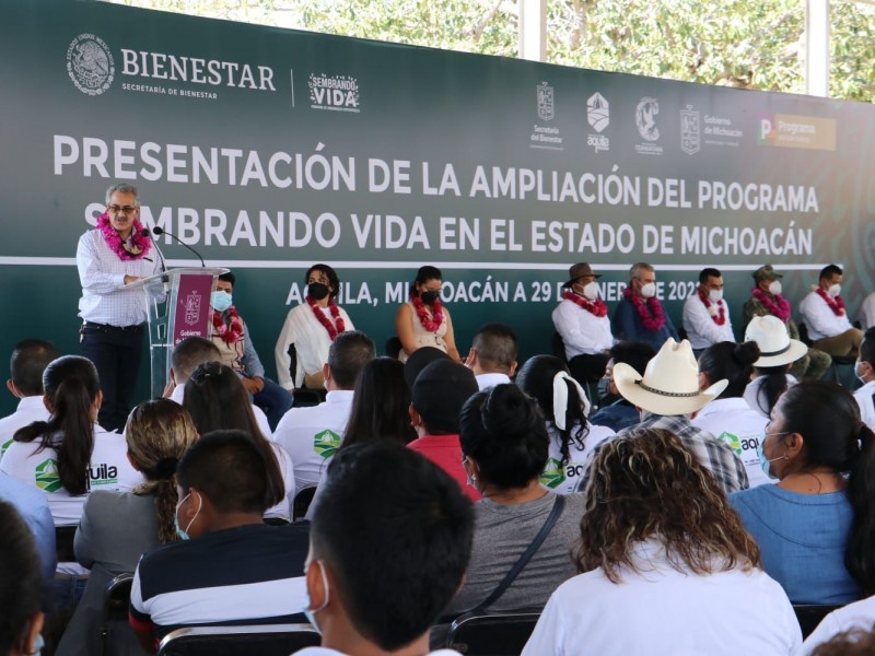 Amplían programa Sembrando Vida en Michoacán