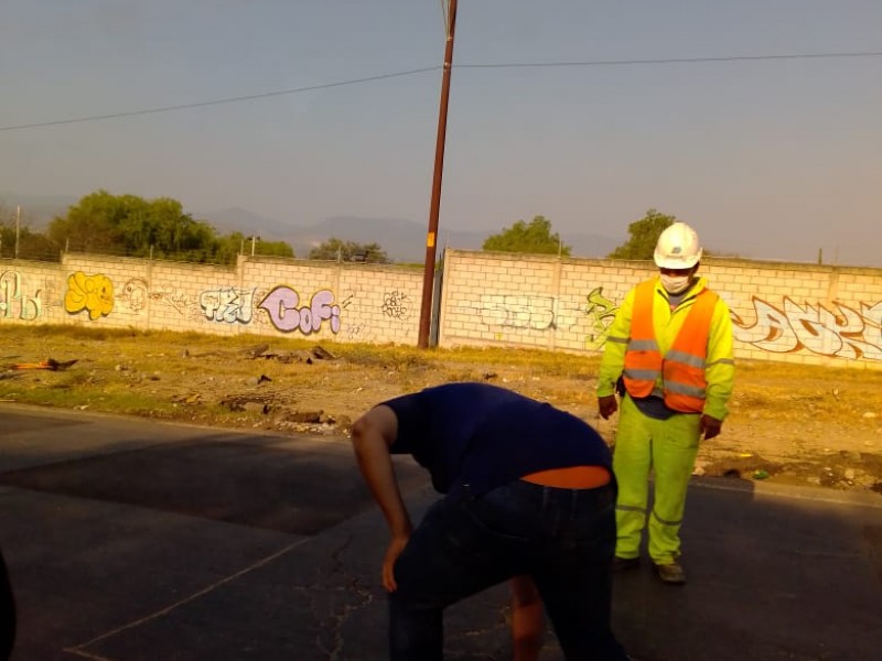 Analizan reparación de daños en calles tras granizada