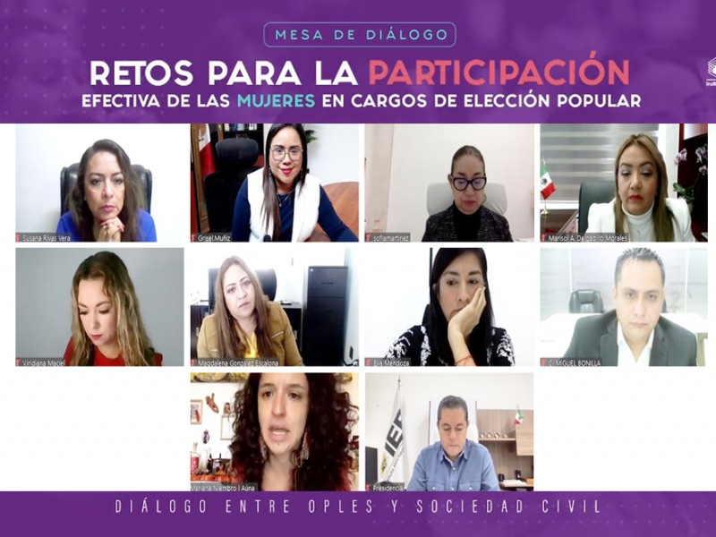 Analizan retos para la participación efectiva de mujeres