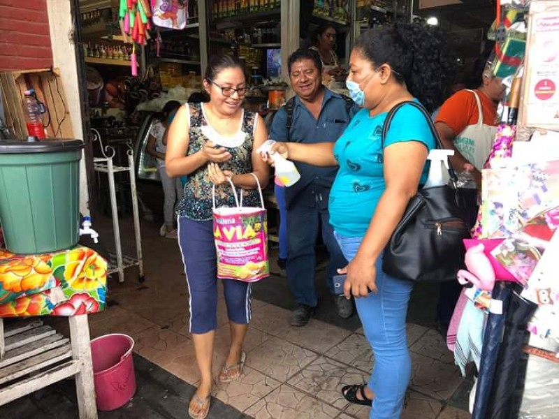 Ante aumento de movilidad, comerciantes tehuanos solicitan reforzar filtros sanitarios