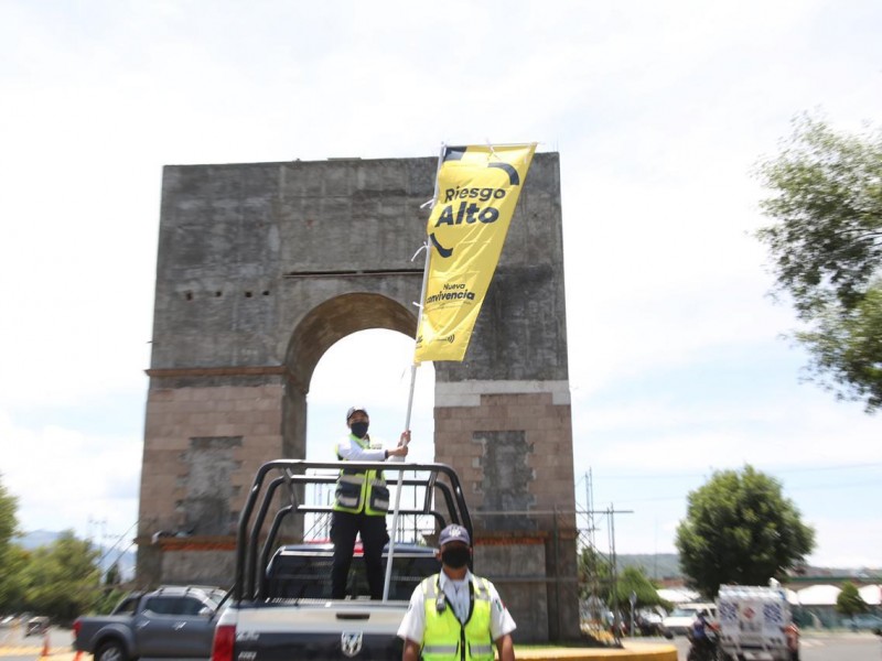 Ante Bandera Amarilla, refuerzan labores preventivas contra COVID-19 en Zacapu