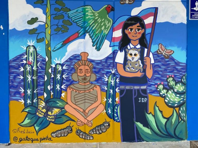 Ante violencia por diversidad sexual, bachillerato fue sede de mural