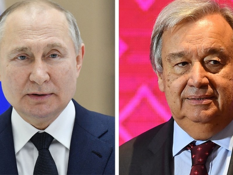 António Guterres se reúne con Vladímir Putin