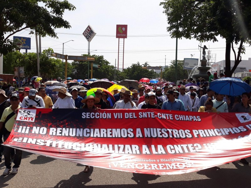 Anuncia CNTE Chiapas paro indefinido nacional