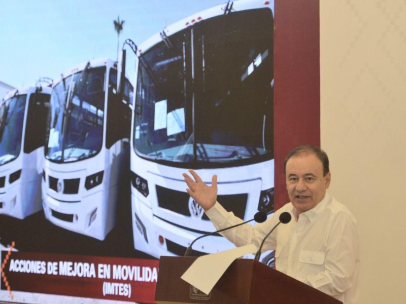 Anuncia Estado camiones nuevos de Transporte Público en Nogales