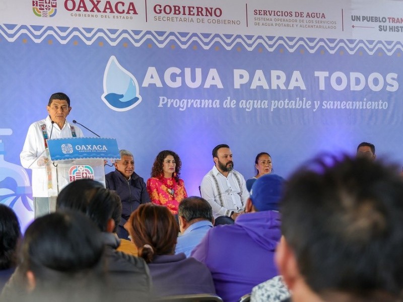 Anuncia gobernador Programa de Agua Potable y Saneamiento en Oaxaca