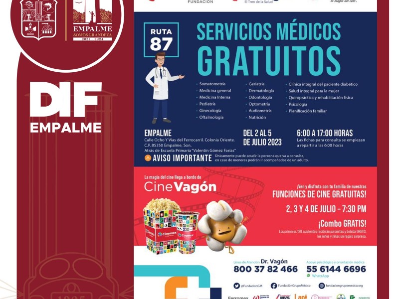 Anuncia Luis Fuentes llegada del Dr. Vagón con servicios gratuitos