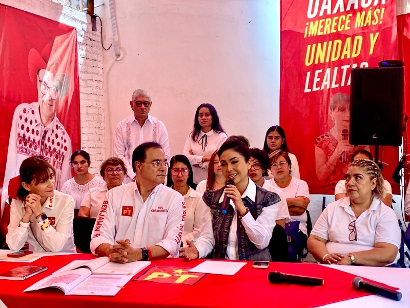 Anuncia PT candidata a presidencia municipal por Oaxaca de Juárez