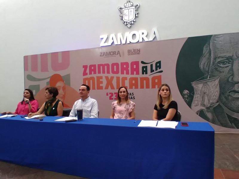 Anuncian actividades por el mes patrio en Zamora