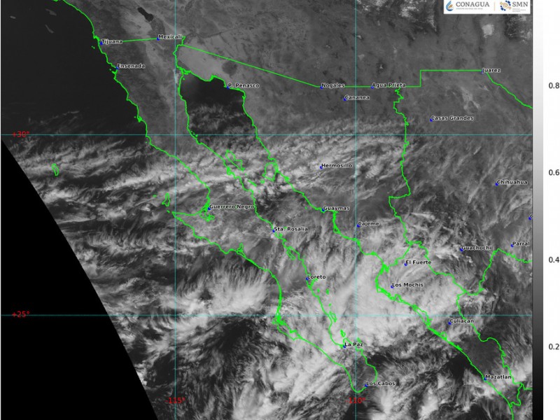 Anuncian bajas temperaturas para este lunes con probabilidades de lluvias