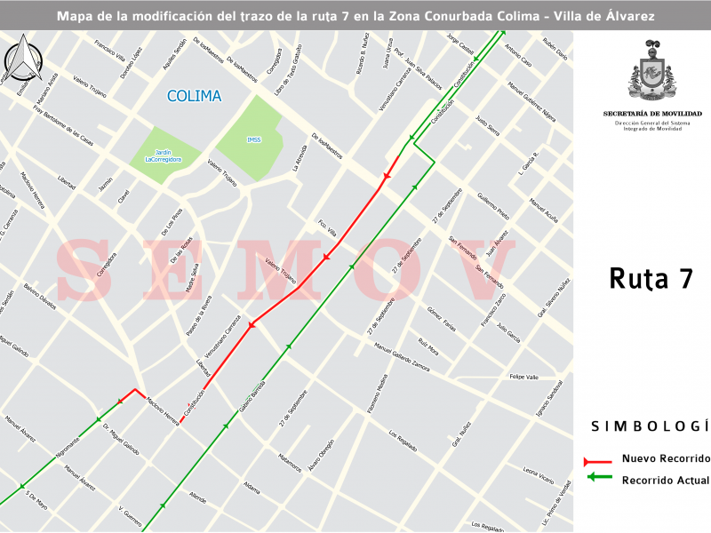 Anuncian cambios en las rutas 7 y 9