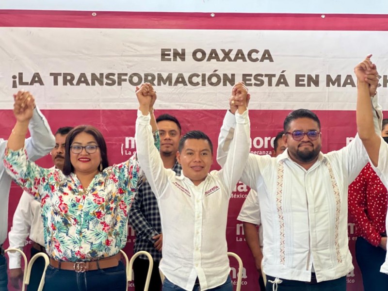 Anuncian candidatos a presidencias municipales por MORENA; tres del Istmo