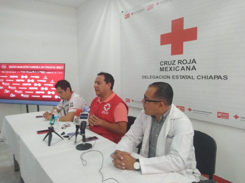 Anuncian carrera a beneficio de Cruz Roja Mexicana