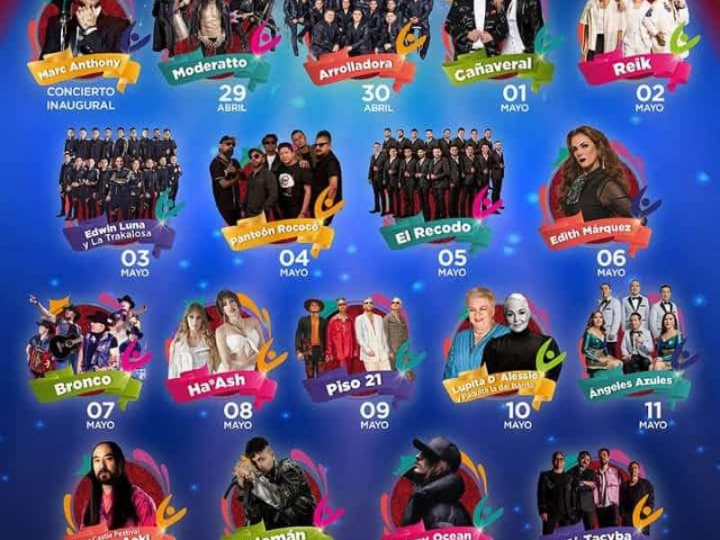Anuncian cartelera de conciertos gratuitos para la Feria de Puebla