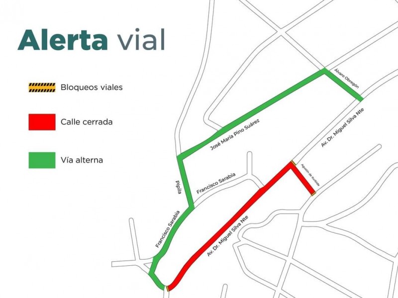 Anuncian cierre temporal de vialidades en Tangancícuaro