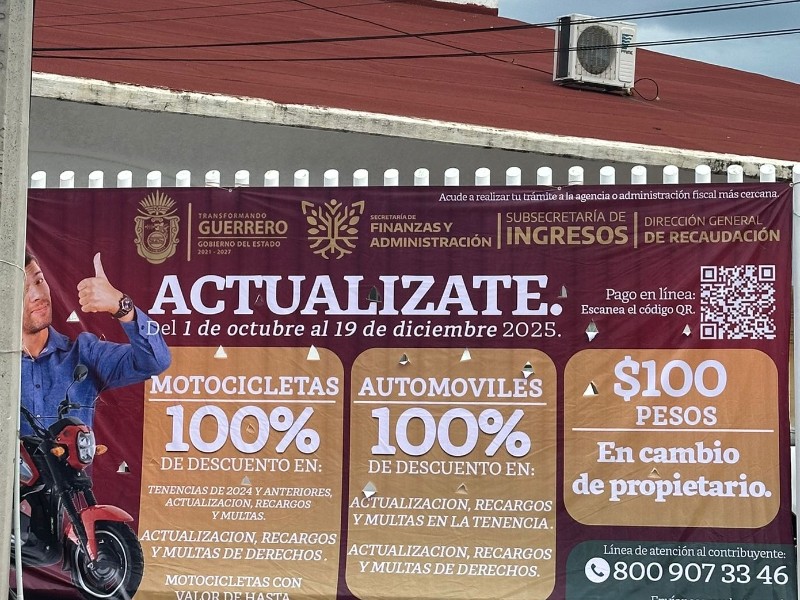 Anuncian descuentos del 100% en multas y recargos vehiculares