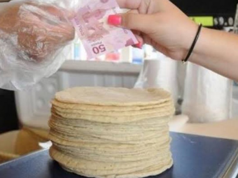 Anuncian incrementó del precio de la tortilla