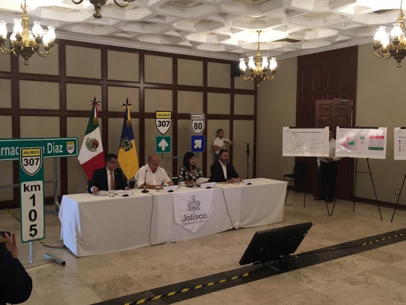 Anuncian inversión millonaria para rehabilitar carreteras de Jalisco