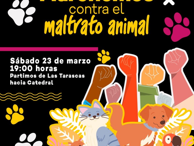 Anuncian marcha por los derechos de los animales en Morelia