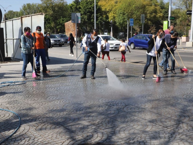 Anuncian nueva jornada de limpieza en el centro de Querétaro