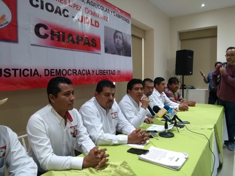 Anuncian protestas campesinos de CIOAC les adeudan dependencias