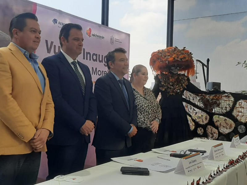 Anuncian reapertura de vuelo CDMX-Morelia