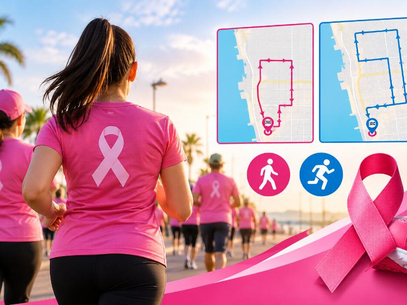 Anuncian rutas de la Carrera 5K y Caminata del Recorrido Rosa