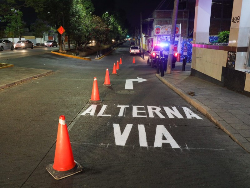 Anuncian vías alternas por intervención en Av. Lázaro Cárdenas