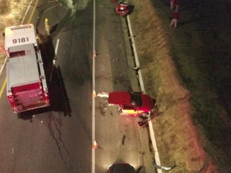 Aparatoso Accidente en el corredor turístico