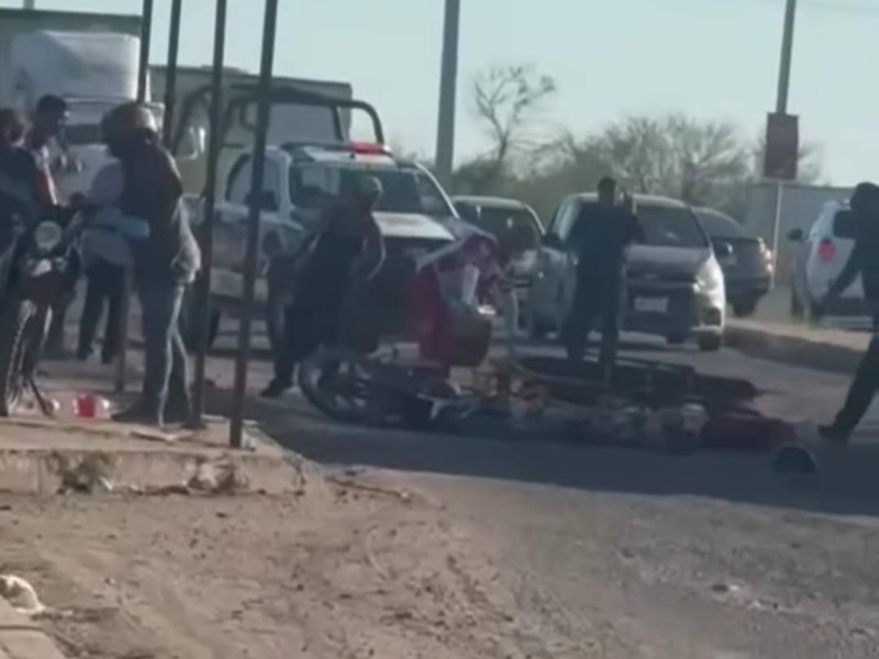 Aparatoso accidente en periférico y vías de Navojoa deja un lesionado grave