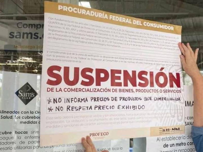 Clausura Profeco supermercados por aumentar precios