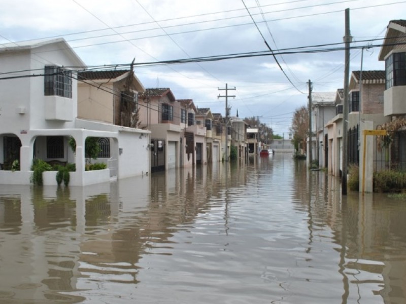 Aplican cal en sectores inundados