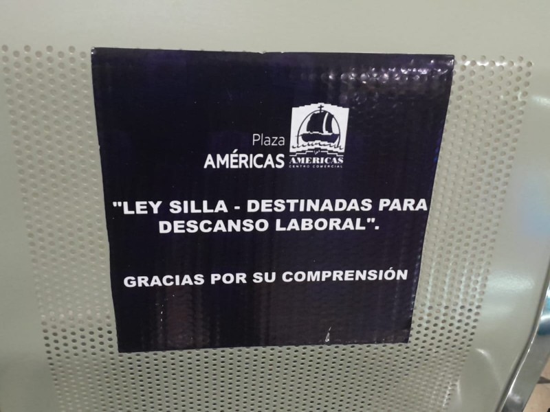 Aplican Ley Silla en centro comercial de Boca del Río