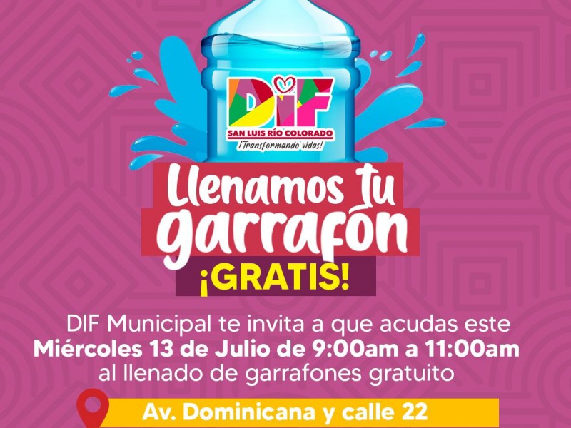 Apoya DIF Municipal con agua a familias vulnerables