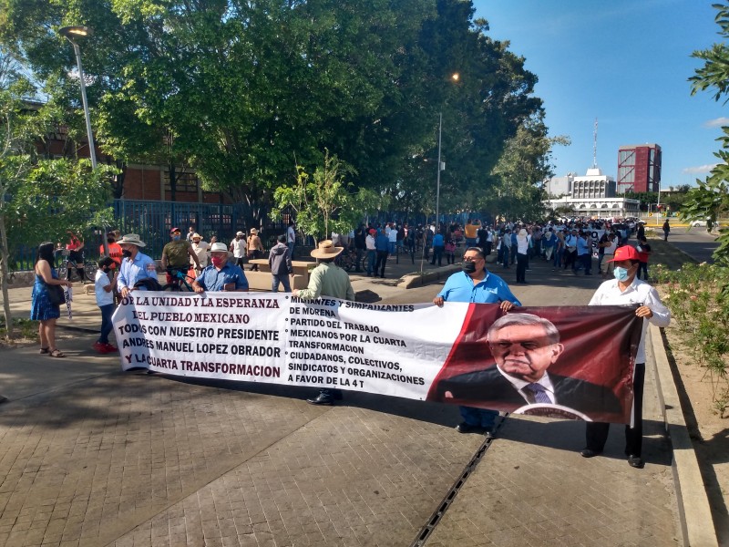 Apoyan a AMLO con marcha en Guadalajara; critican Alianza Federalista