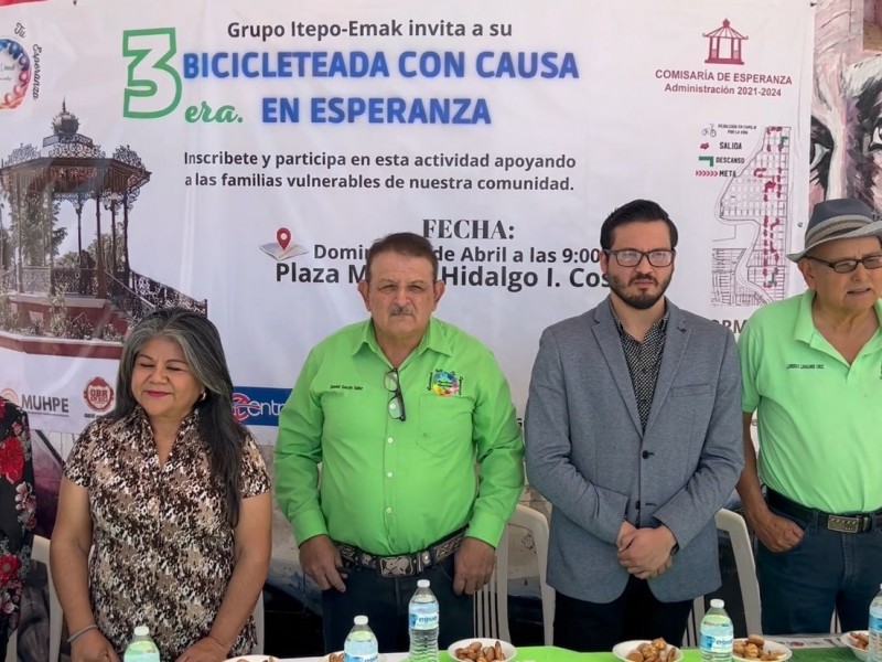 Apoyarán a familias en situación de calle con pedaleadas