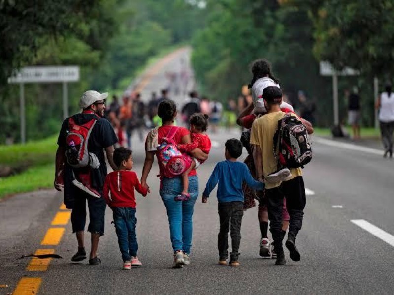Aproximadamente Mil Migrantes Cruzan los Limites entre Chiapas y Oaxaca.