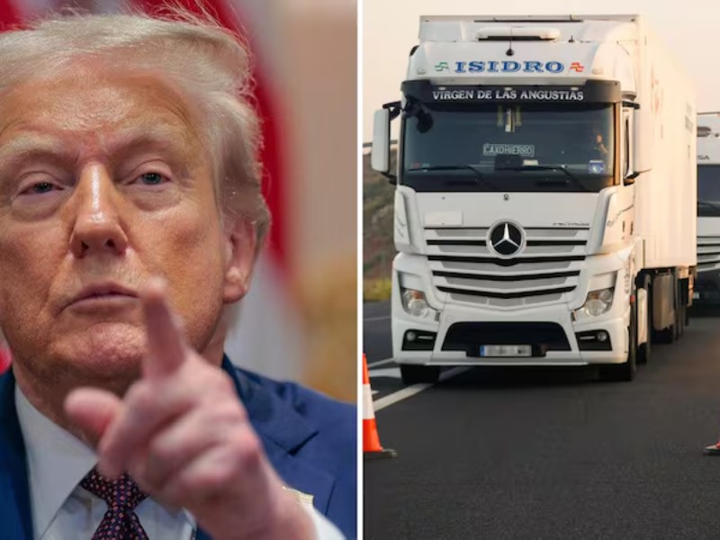Arancel a camiones importados entra en vigor el 1 de noviembre: Trump