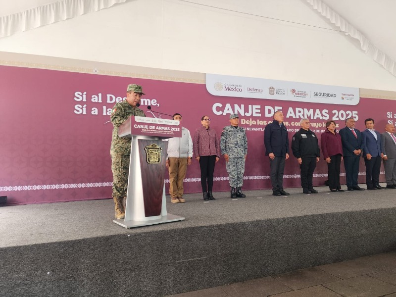 Arranca Canje de Armas 2025, 49 municipios mexiquenses