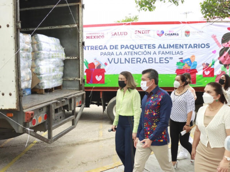 Arranca entrega de apoyos alimentarios a familias en vulnerabilidad