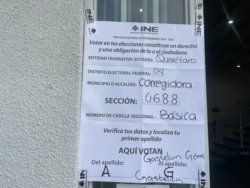 Arranca jornada electoral en Querétaro con participación ciudadana desde temprano
