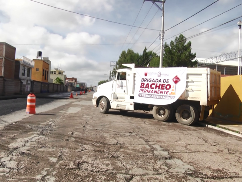 Arranca programa de bacheo en Guadalupe