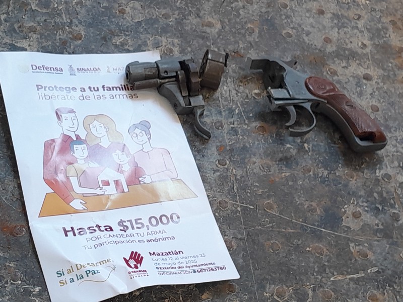 Arranca programa de desarme voluntario en Mazatlán