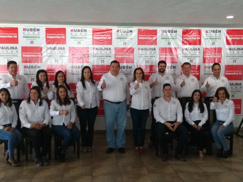 Arrancan campaña candidatos del PRI en Zamora