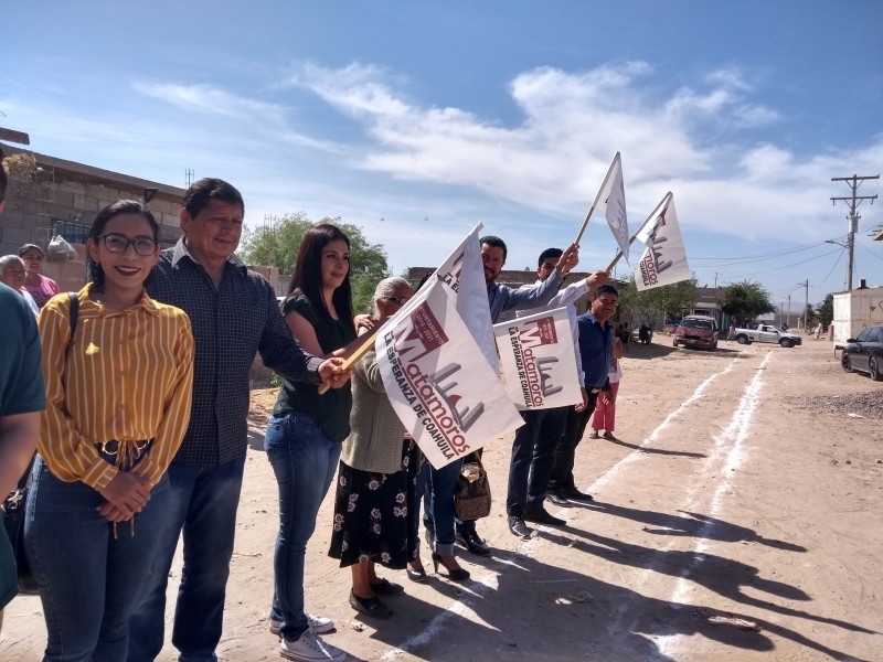 Arrancan obras de drenaje en Matamoros, Coah.