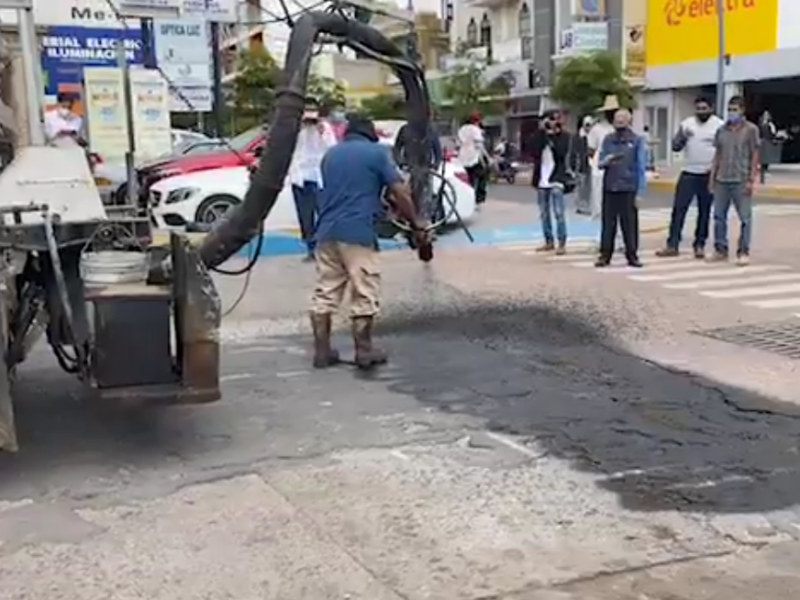 Arrancan primera etapa de bacheo de calles de Sahuayo