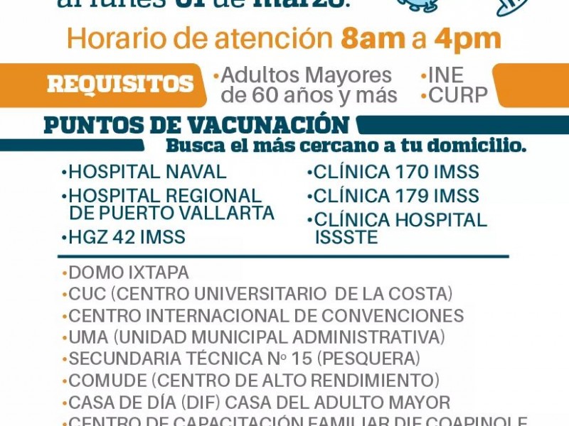 Arrancará vacunación contra Covid-19 en Puerto Vallarta