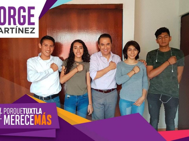 Arrancó campaña Jorge Martínez