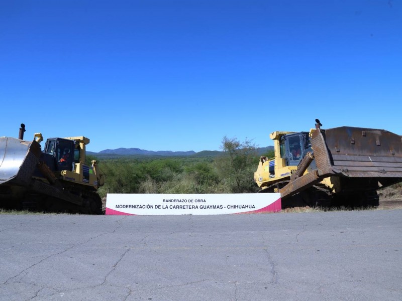 Arranque obra de modernización de la carretera Guaymas-Chihuahua
